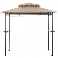 Palm Springs Deluxe 8FT Double-Tier Barbecue Canopy / BBQ Grill Tent   